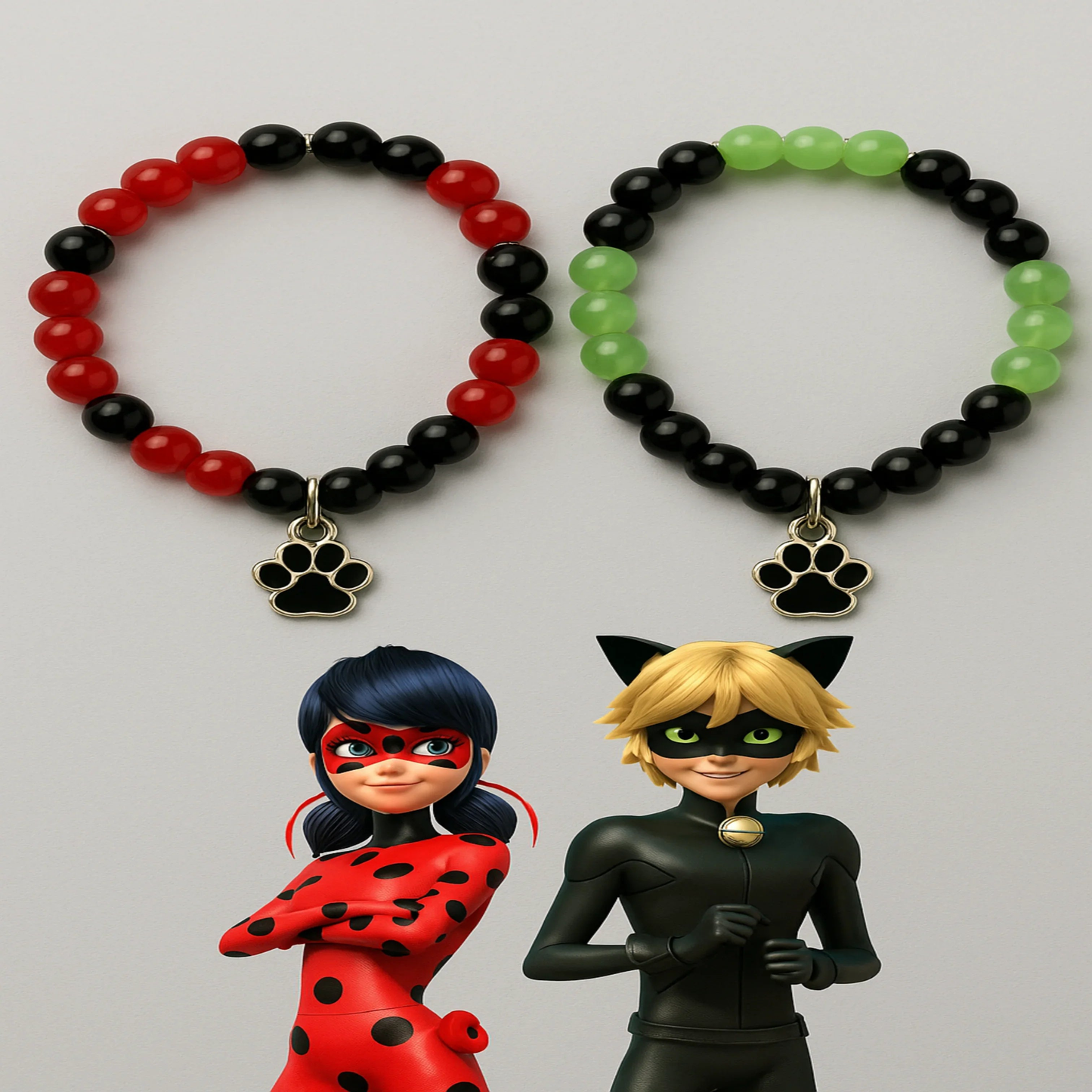 Ladybug Character Bracelets - Thecharmingcharms09