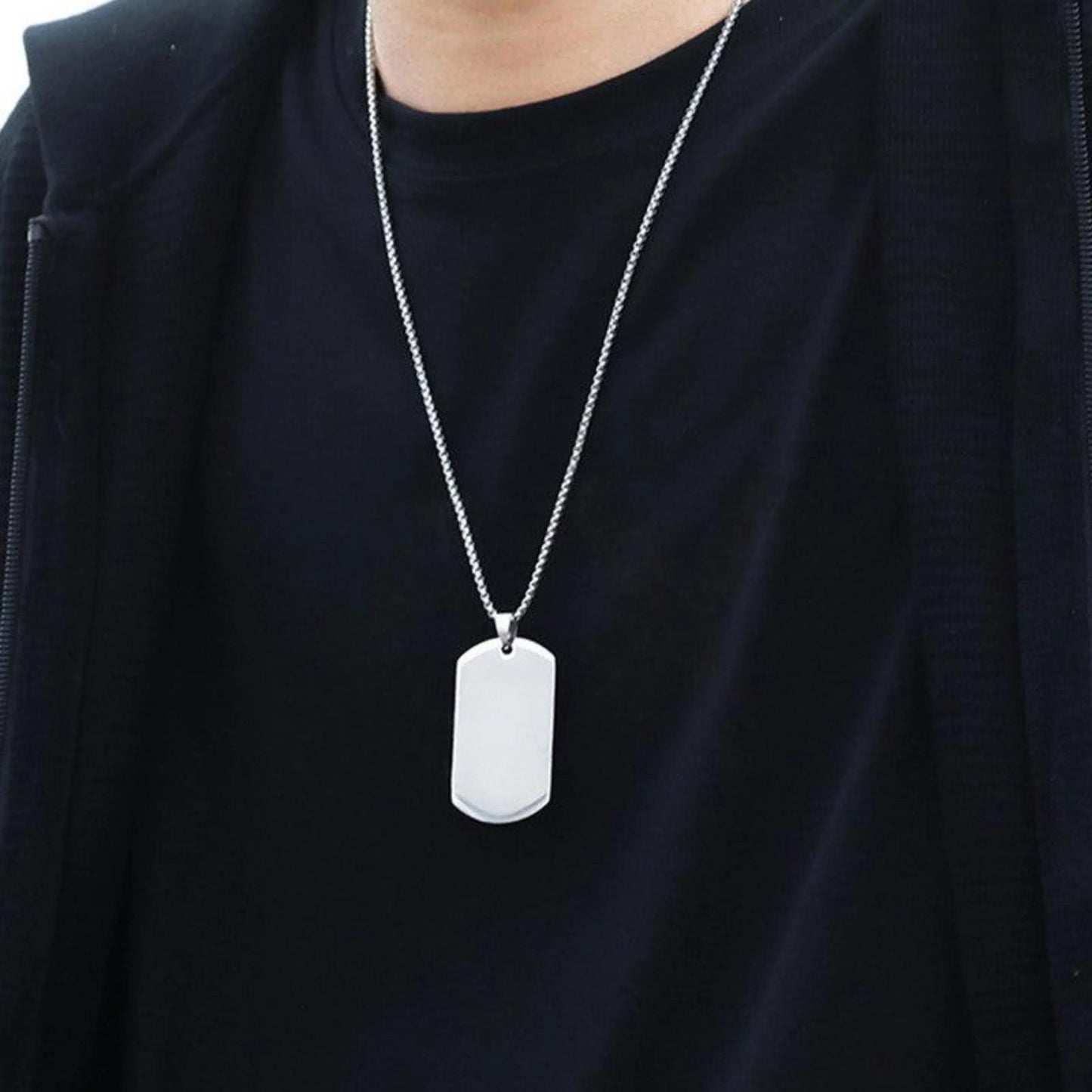 Rectangular Boys chain - Thecharmingcharms09