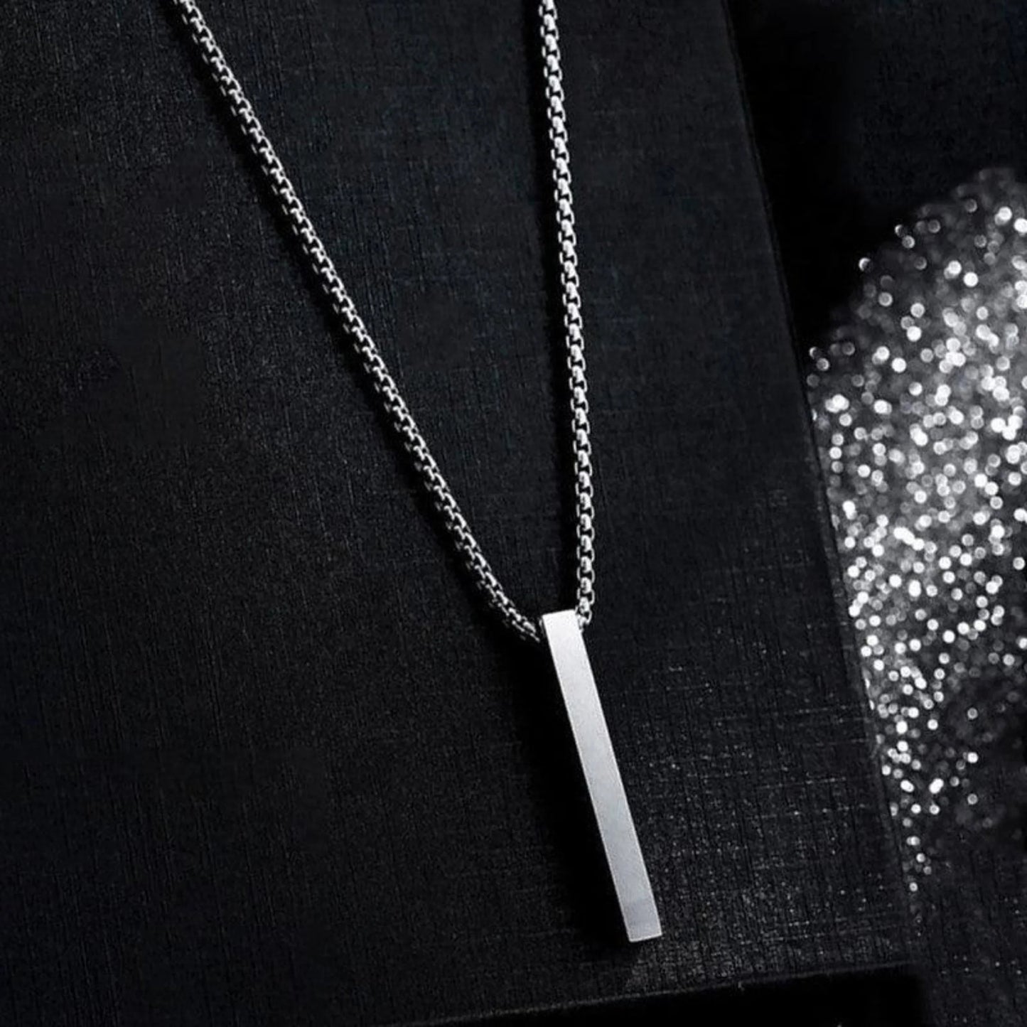 Silver Bar Boys chain - Thecharmingcharms09