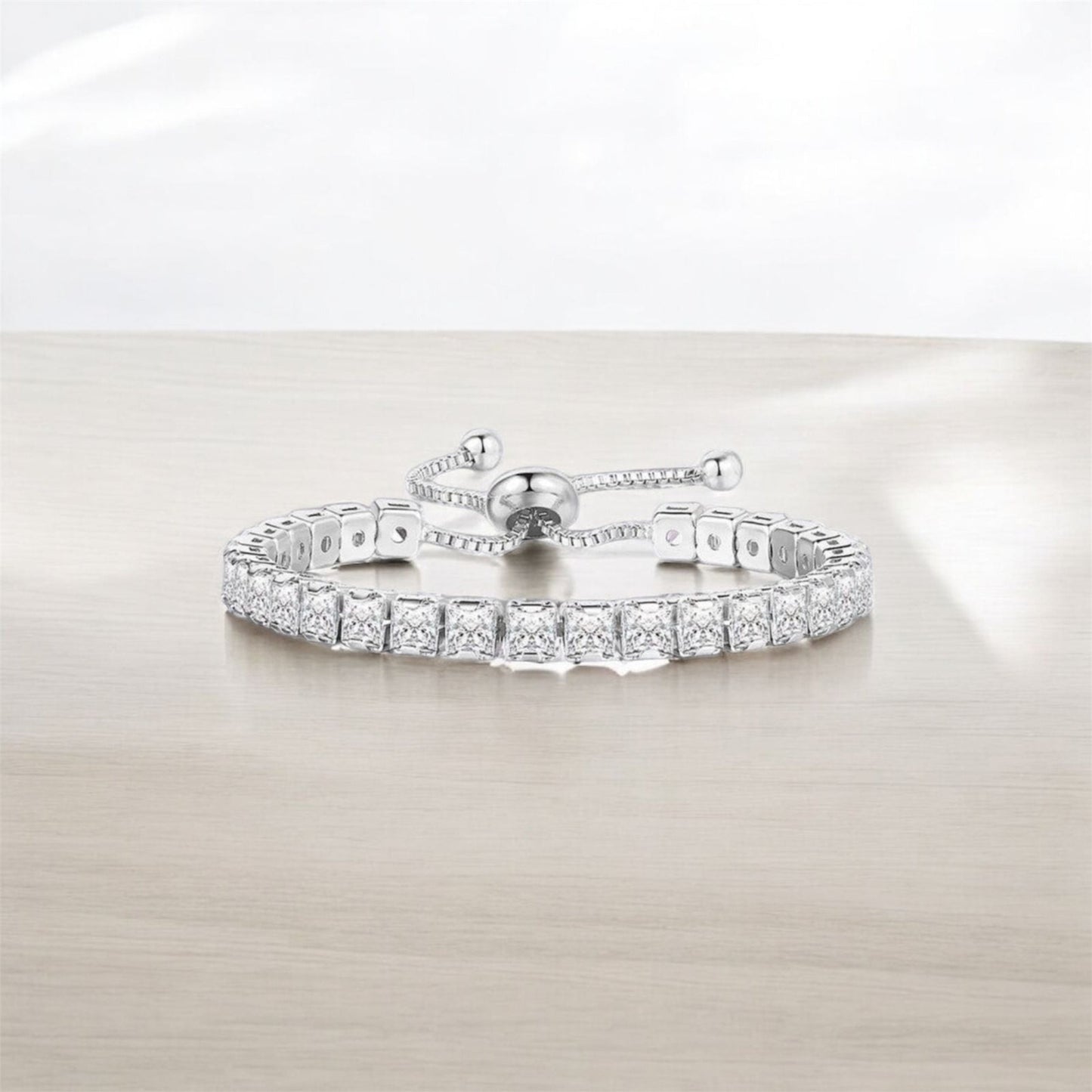 Silver Tennis bracelet - Thecharmingcharms09