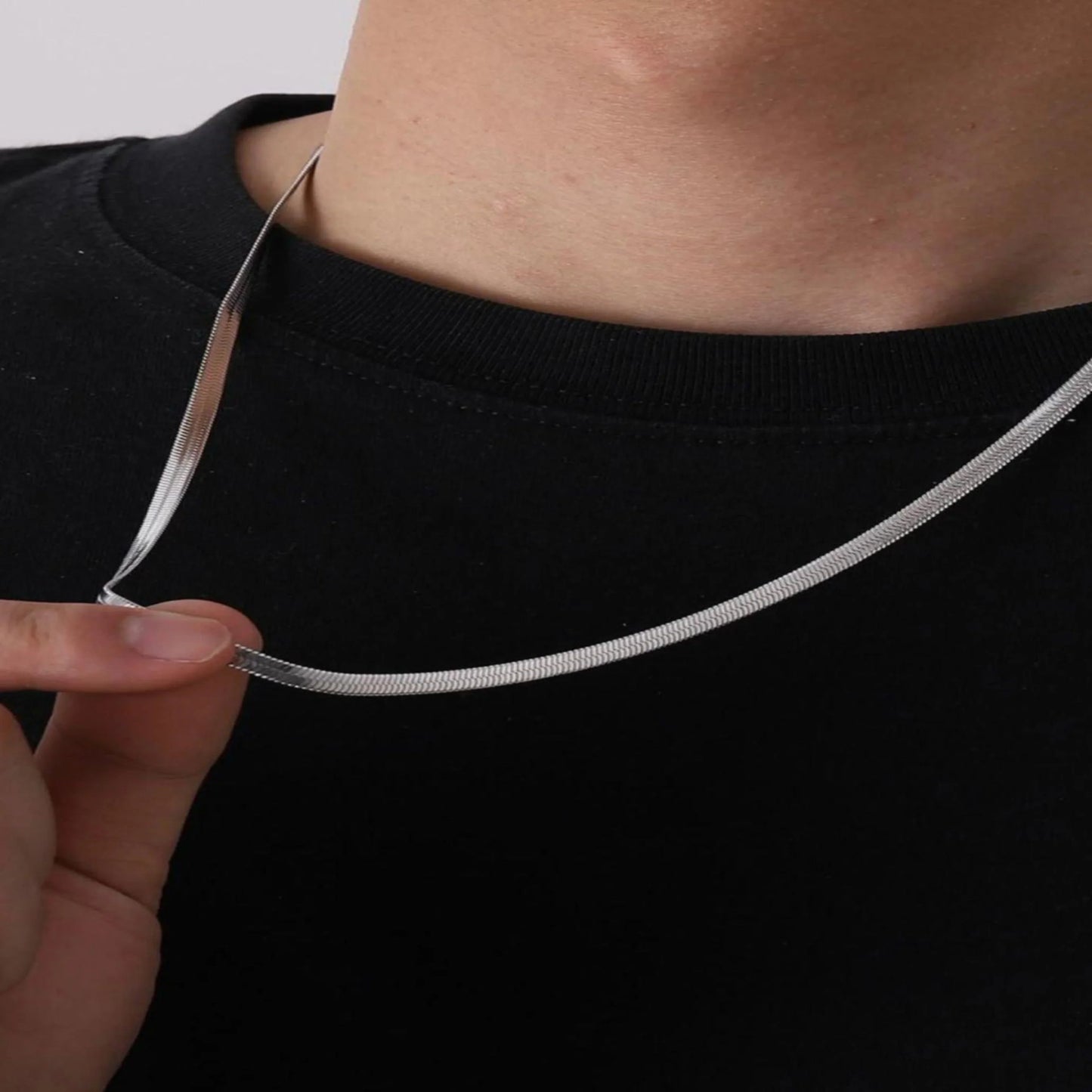 Silver Snake Chain (Silver) - Thecharmingcharms09