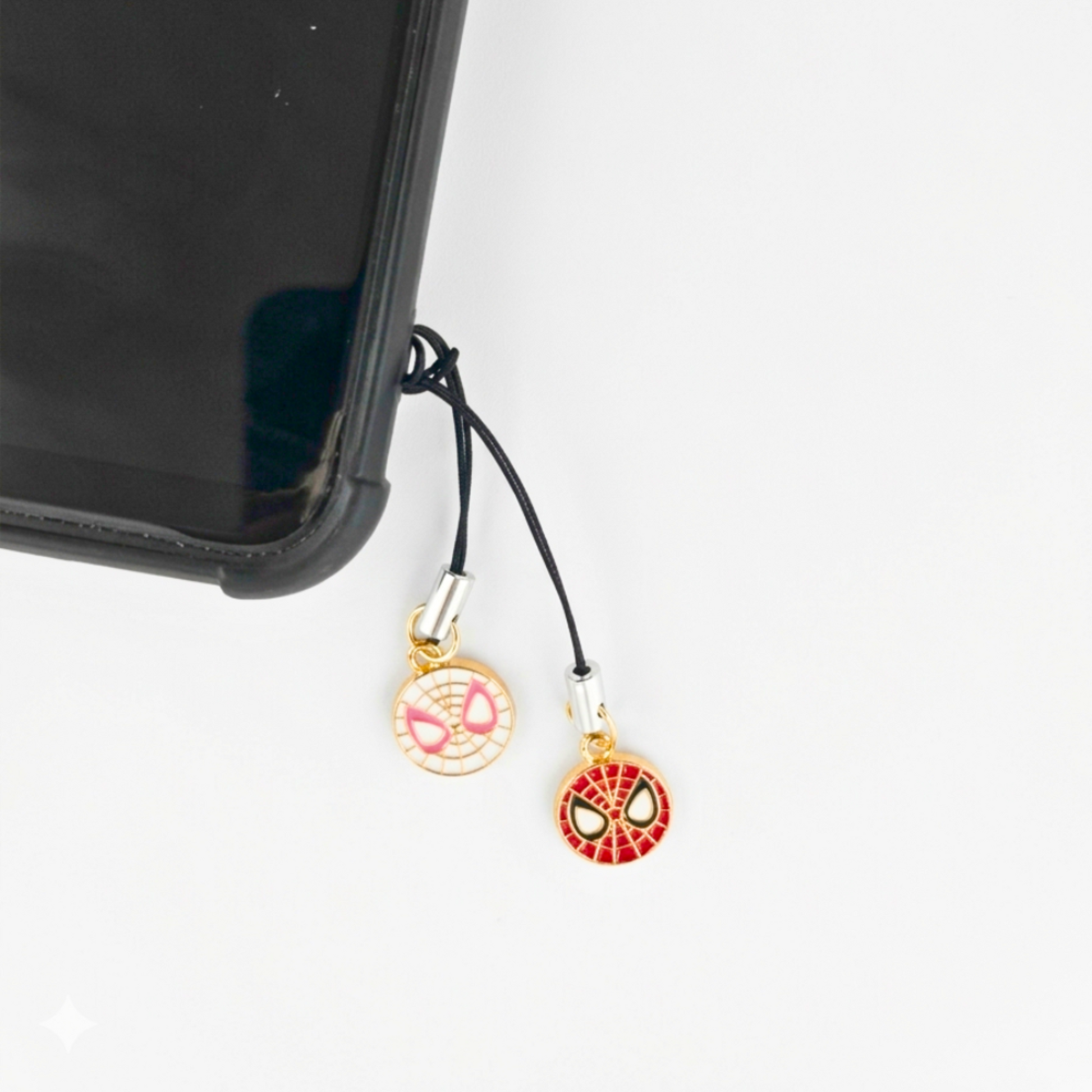 Gwen & Spiderman phone charm,Gift for Couples