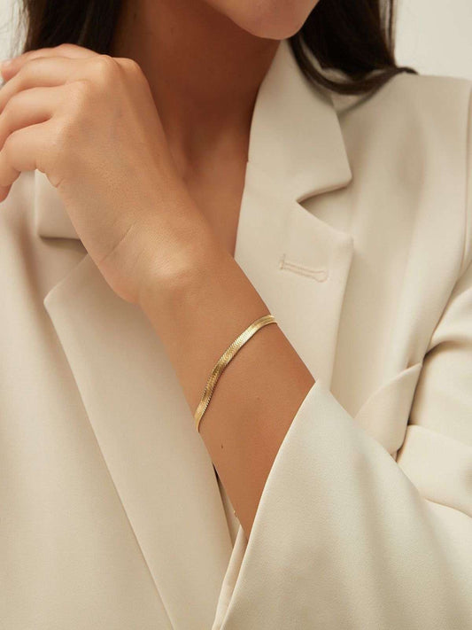 Golden Snake Bracelet - Thecharmingcharms09