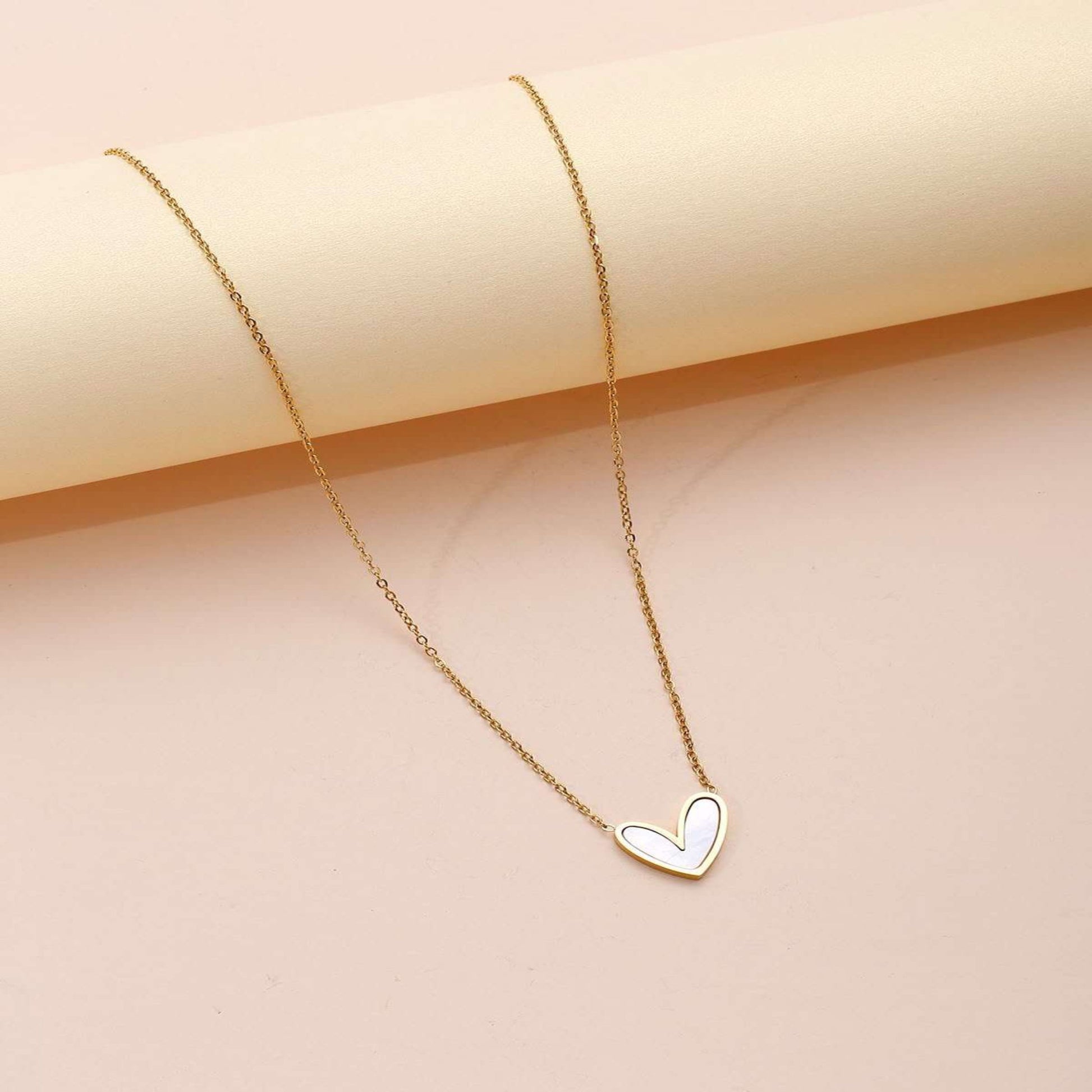 Heart chain MOP - Thecharmingcharms09