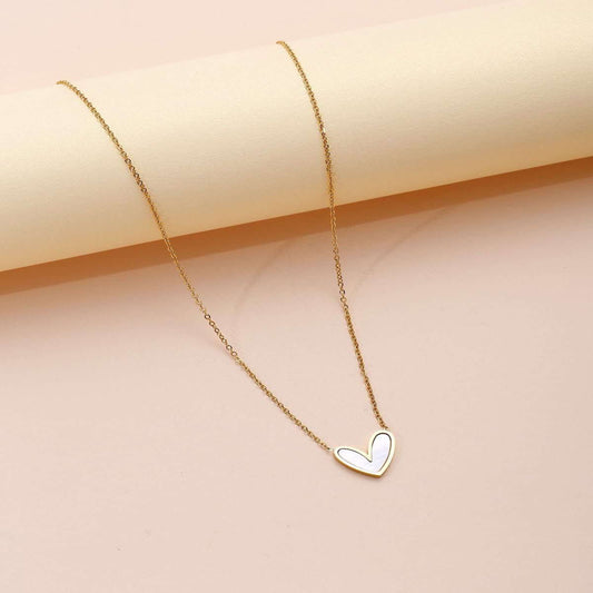 Heart chain MOP - Thecharmingcharms09