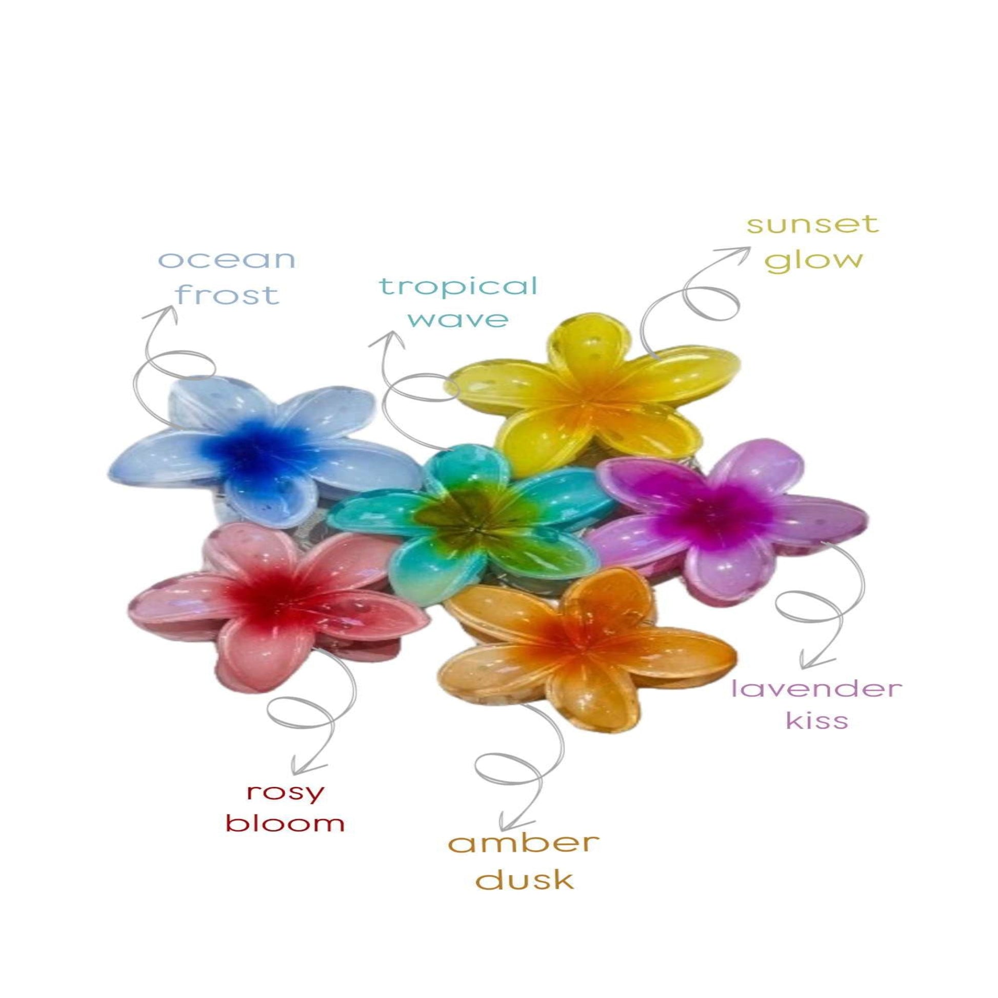 Flower claw clip- Thecharmingcharms09