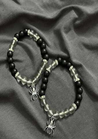 Spider Couple bracelets - Thecharmingcharms09