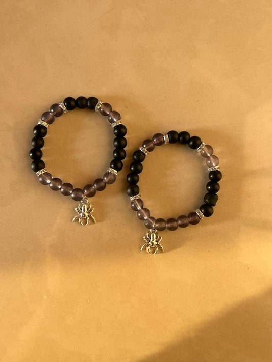Spider Couple bracelets - Thecharmingcharms09