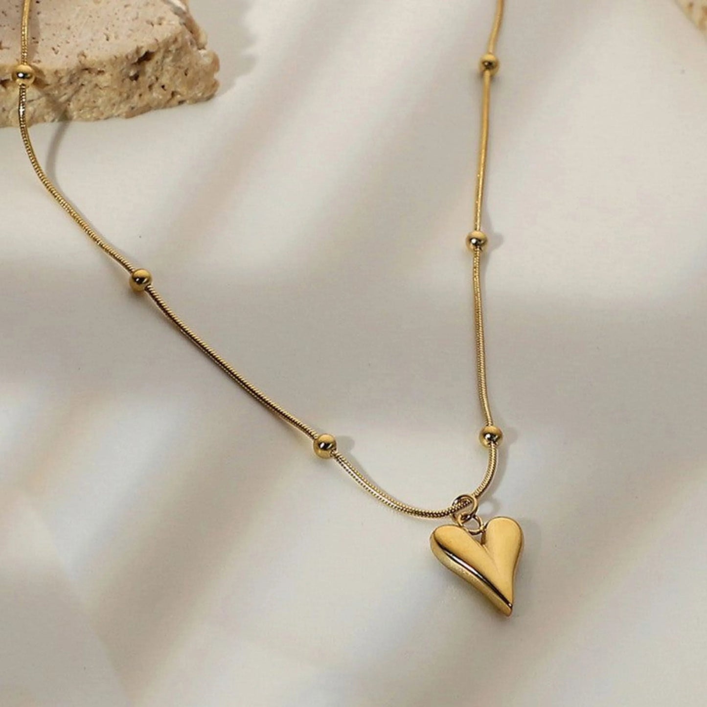 Heart Chain Anti Tarnish 01 - Thecharmingcharms09