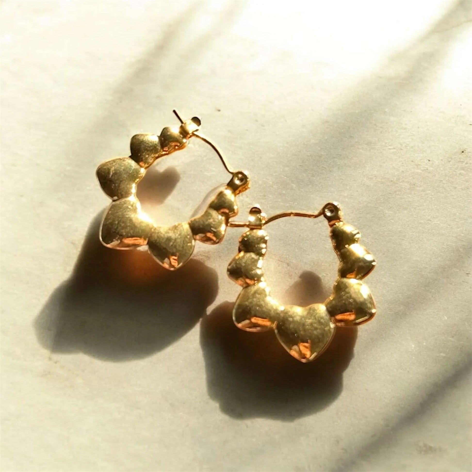 Little heart beads hoops - Thecharmingcharms09